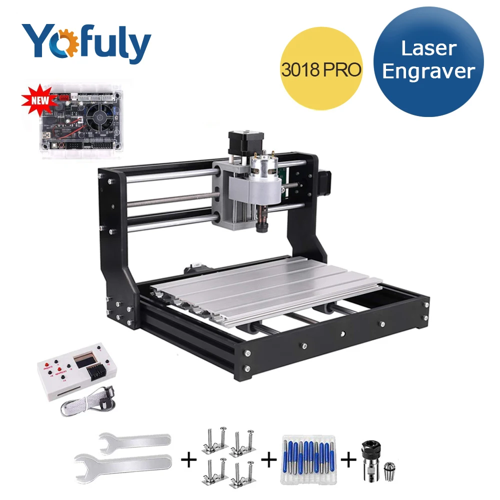 offline controller CNC 3018 Pro DIY Мини станок с ЧПУ с автономным управлением Лер 3 оси фрезерный станок GRBL контроль ER11 лазерный гравер новое поступление - Цвет: offline controller