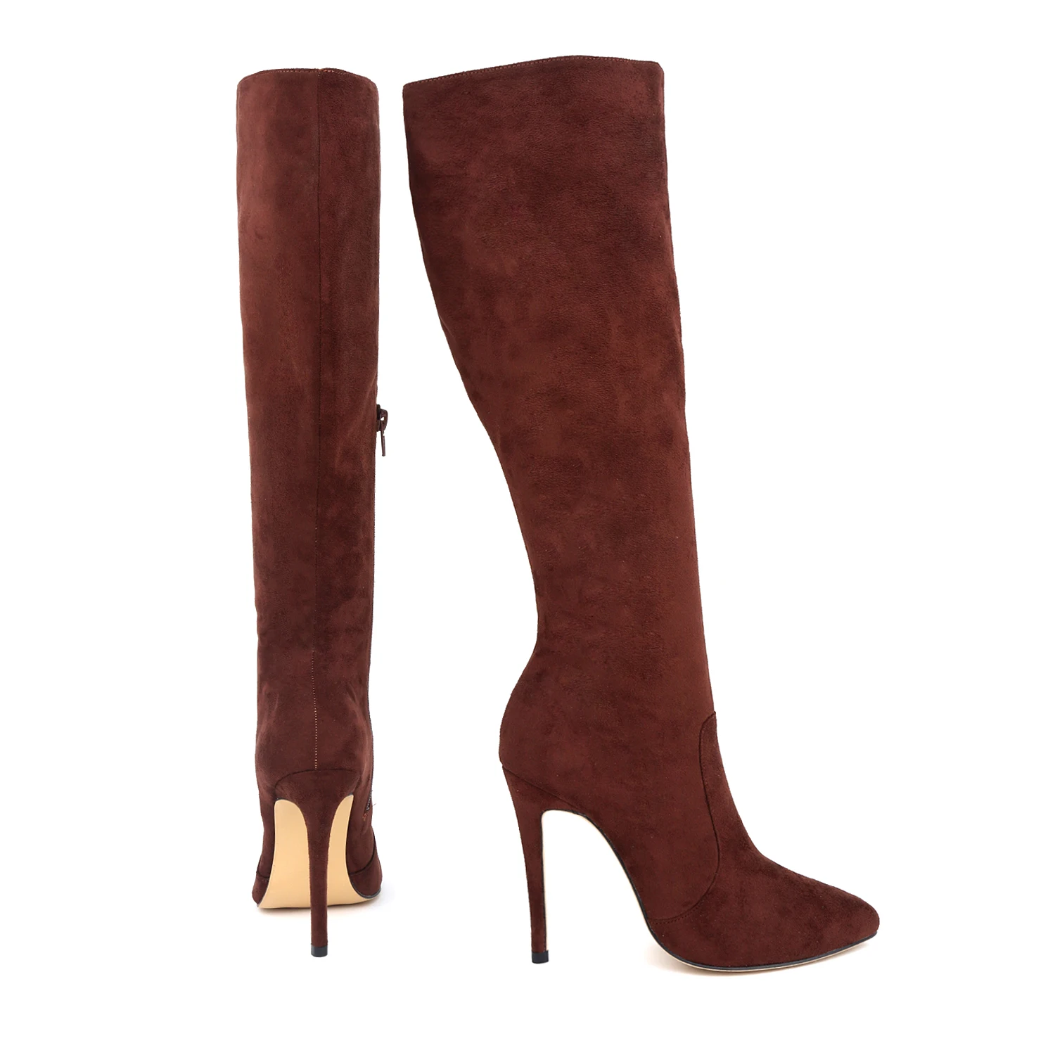 LOSLANDIFEN осень и зима женские сапоги выше колена бархатные сексуальные туфли на