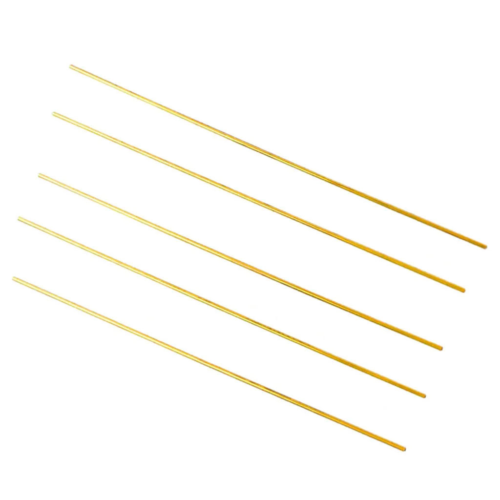 

5Pcs Round Copper Brass Tubes, Copper Tool for DIY 300mm Length, Great for