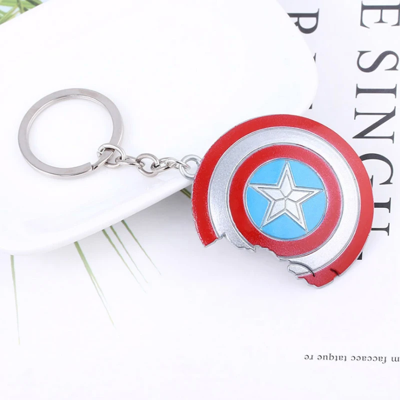 Брелок с героями Marvel Капитан Америка брелок Мстители Тор брелоки в виде молота