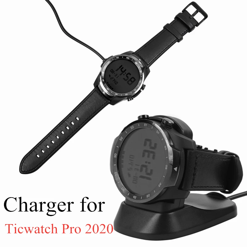 

Зарядное устройство для смарт-часов Ticwatch Pro 2020, USB-кабель для зарядки, магнитное зарядное устройство, док-станция, подставка для зарядного устройства Ticwatch Pro 2020