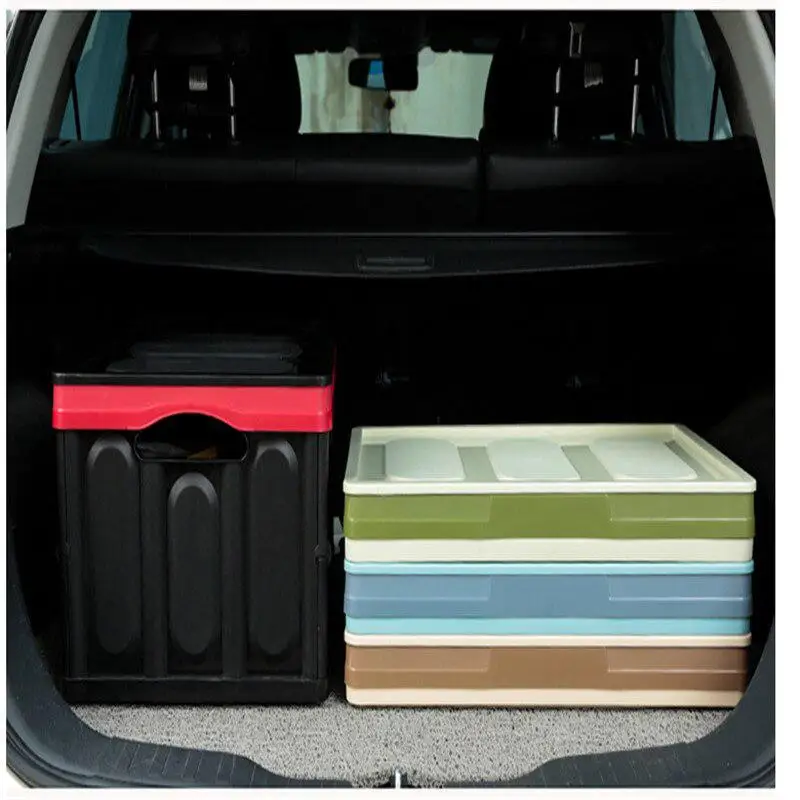 30L 55L Foldable Car Trunk Storage Box Plastic Multi-function Organizer for Auto Truck Jeep SUV Travel | Автомобили и мотоциклы