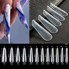 60 шт. верхние формы на ногтях для УФ-наращивания геля Система быстрой формовки с полным покрытием Фотоэлементы с зажимами