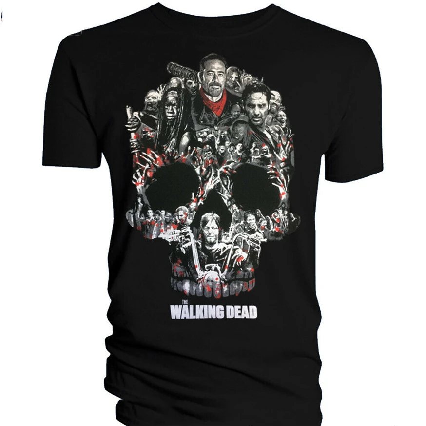 Футболка The Walking Dead нигал с Люсиль Спаситель Amc Twd Glenn Рик Дэрил микхонн Удобная