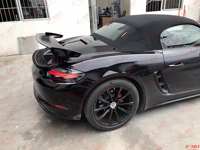 Z-ART GT заднее крыло для Porsche Boxster Cayman718 задний спойлер из углеродного волокна 718 |