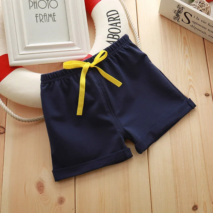 Pantalones cortos transpirables absorbentes para ni&ntilde;os y ni&ntilde;as, Shorts informales, Color caramelo, verano, 2020-4