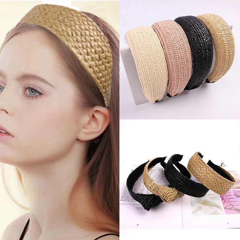 Ободок для волос Женский плетеный обруч ручной работы в Корейском стиле