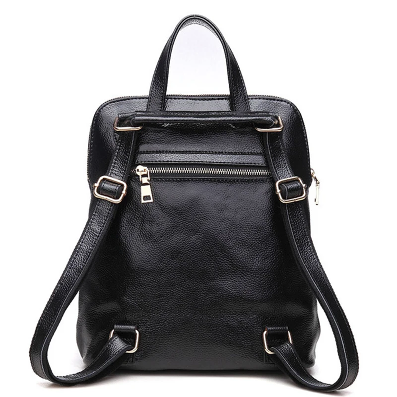 Многофункциональный рюкзак из натуральной кожи для мужчин и женщин повседневный