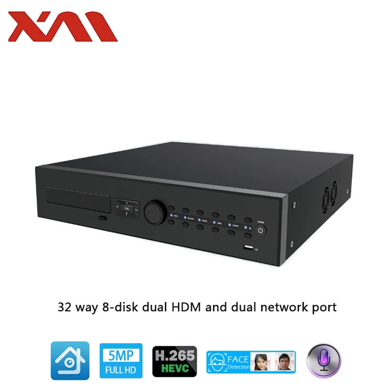 H.265 Recorder NVR8032K-QE 8*SATA RS485 Slot Alarm and Humanoid Detection 32CH 4K 8MP DVR | Безопасность и защита