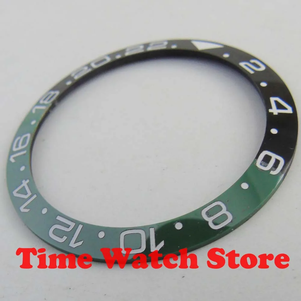 Новое поступление 38 мм роскошный высококачественный зеленый черный светящийся