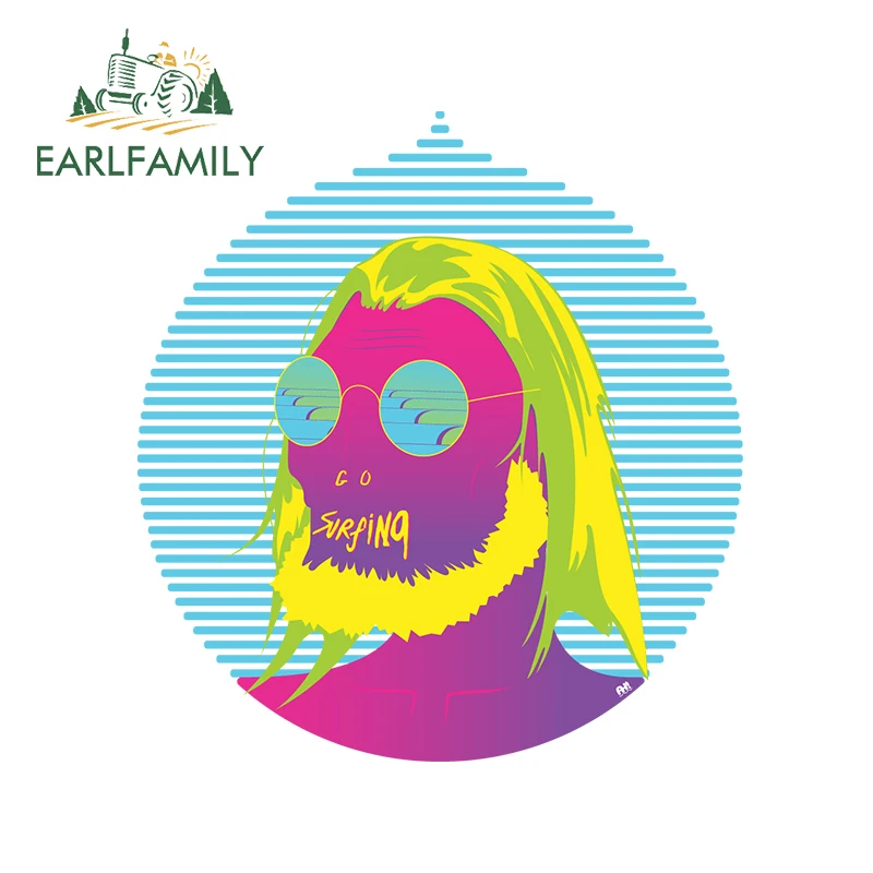 

EARLFAMILY 13 см x 12,2 см для серфинга, автомобильные наклейки и наклейки, водонепроницаемые устойчивые к царапинам стильные модные 3D Виниловые укр...