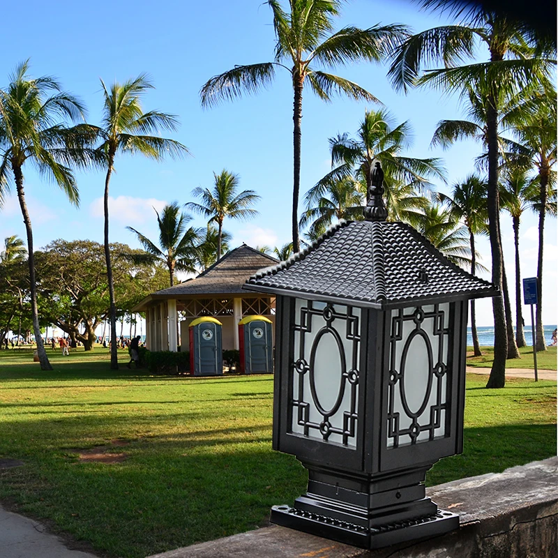 Настольная лампа в европейском стиле для улицы Ландшафтная настенная виллы