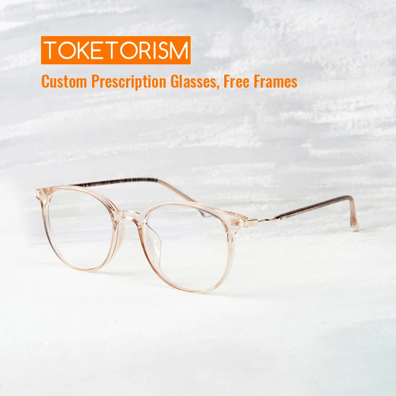 

Toketorism Ultralight Anti Blue Glasses for Computer Men Women's Fashion Optical Frame 432