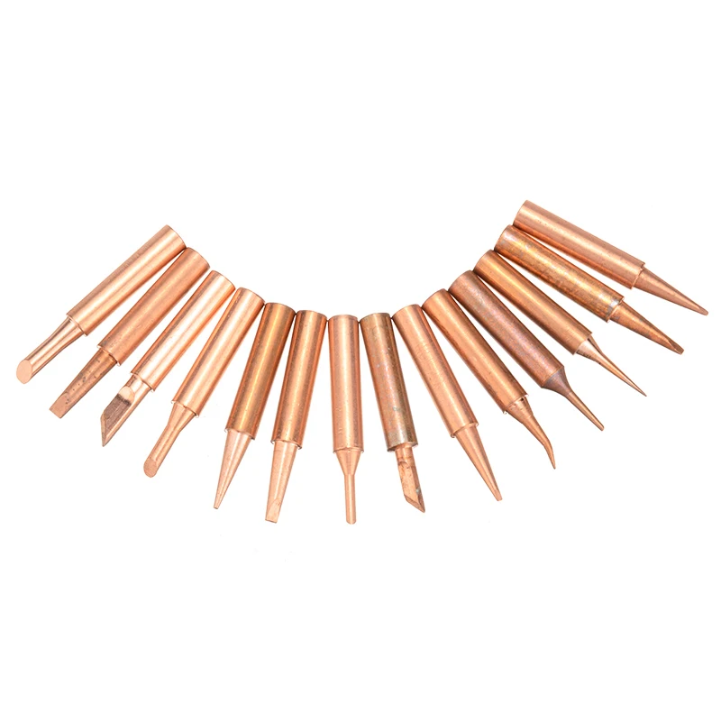 

15Pcs/set Pure Copper Low Temperature Soldering Iron Head Kit 900M Tip Solder Tips Welding Station Repair Tool
