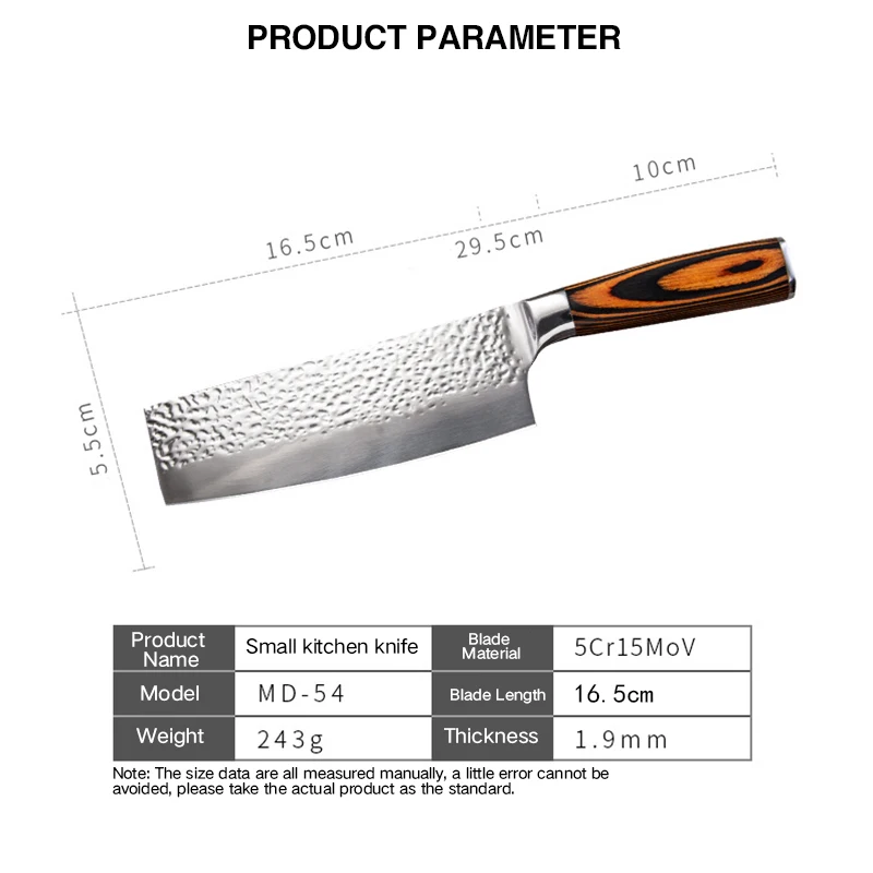 

Side Dish Cutting Non-Stick Small Kitchen Knife Japanese Master Chef's Knife Multi-Purpose Stainless Steel Cooking Sushi Knife