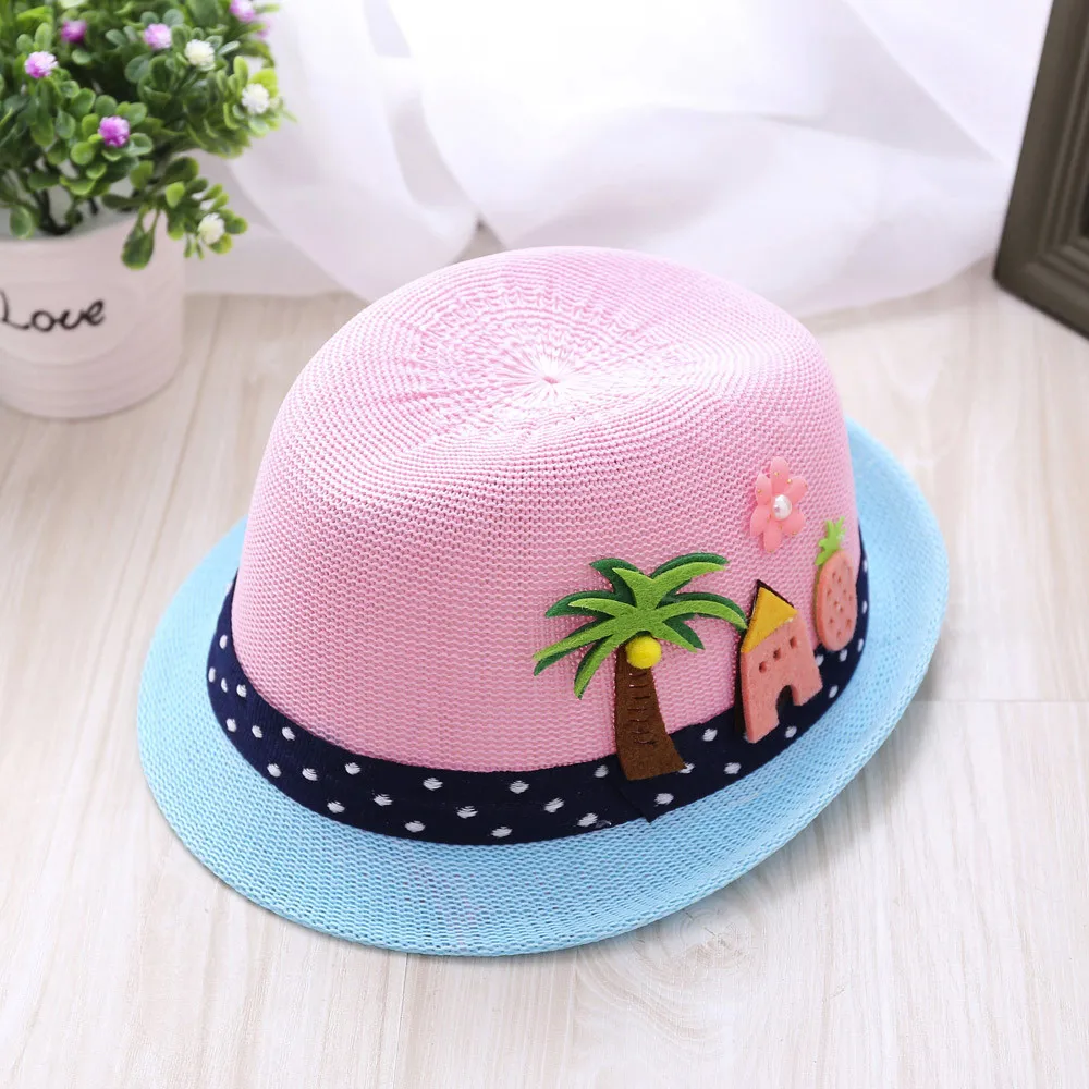 ARLONEET для мальчиков и девочек джазовая шляпа с вышивкой кокосовой пальмы малышей
