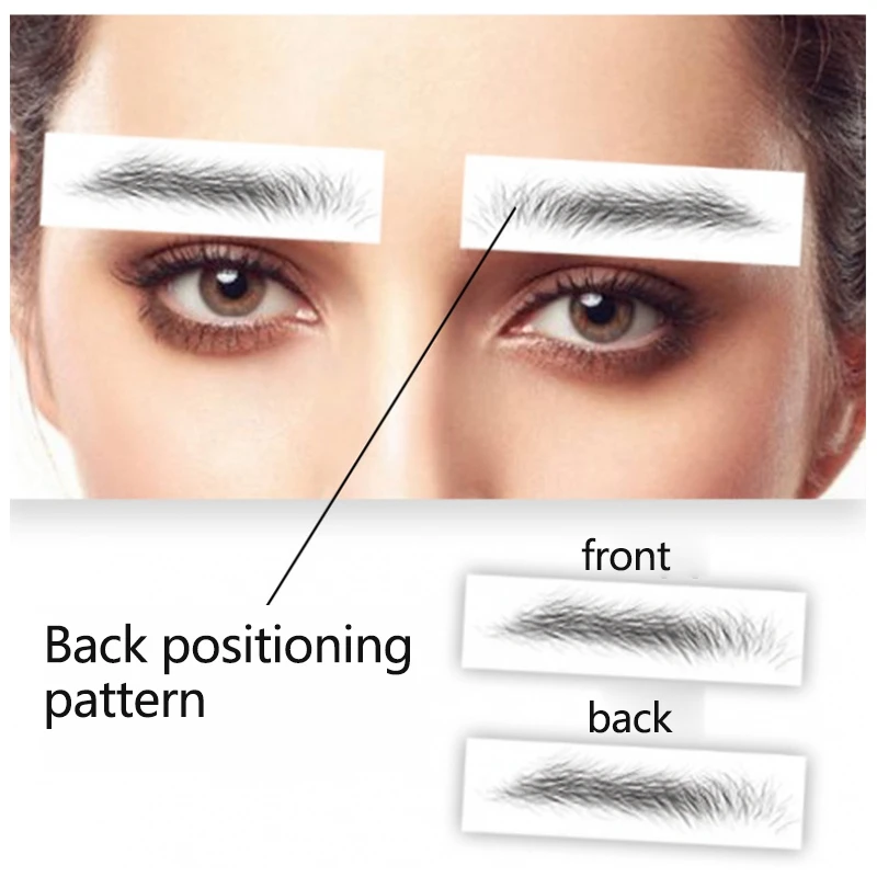 Профессиональные водостойкие тату наклейки для бровей 8 видов|Средства роста