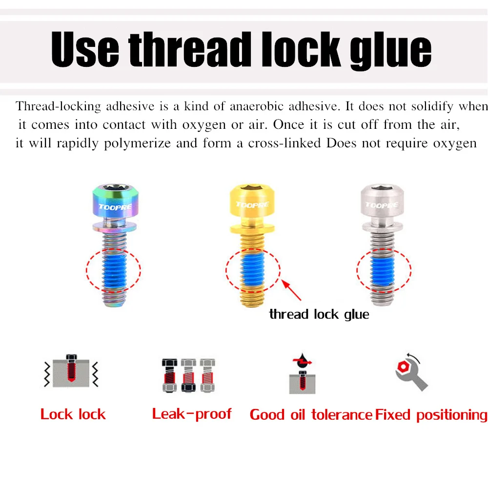 2 шт. крепежные болты из титанового сплава для велосипеда 3 цвета|Велосипедный