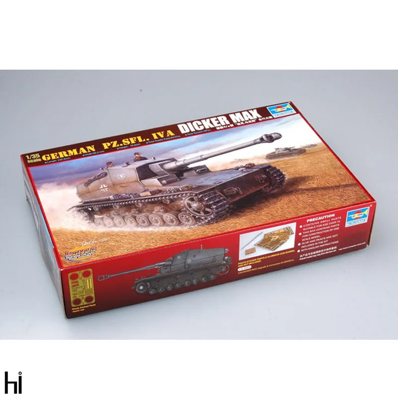 

Trumpeter 1/35 00348 German Pz.Sfl.IVa Dicker Max Self Propelled Artillery Military Toy Plastic Assembly Building Model Kit