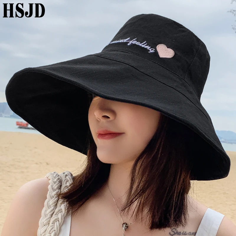 Женская пляжная шляпка с широкими полями складная Солнцезащитная шляпа защитой