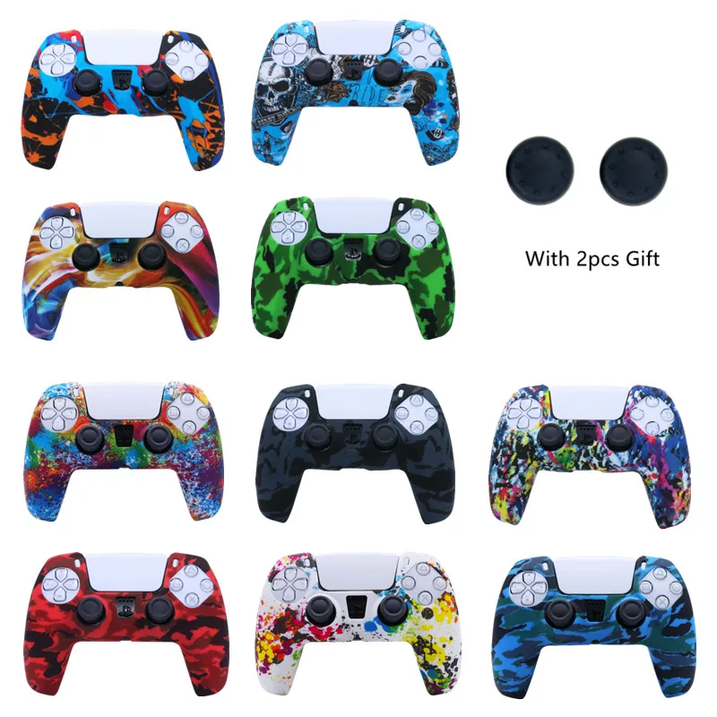 

For Playstation 5 PS5 Controller Cover Gamepad Anti-slip Skin Cases Soft Silicone Protective Cases Gameing Joystick Accessories