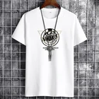 Футболка мужская летняя, в стиле аниме Харадзюку, большого размера, хип-хоп, 2021