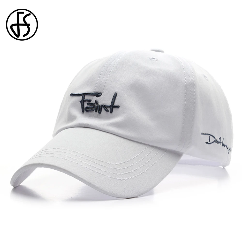 Мужская кепка FS белая/зеленая Кепка в стиле хип хоп с надписью|Мужские бейсболки|