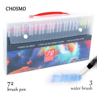watercolor brush pens art marker pens for drawing coloring books manga calligraphy school supplies stationery