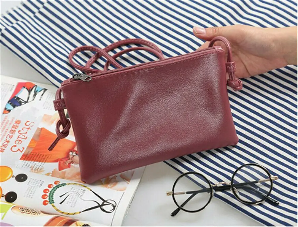 Женская сумка-клатч из искусственной кожи винтажный кошелек на молнии 2019 | Багаж