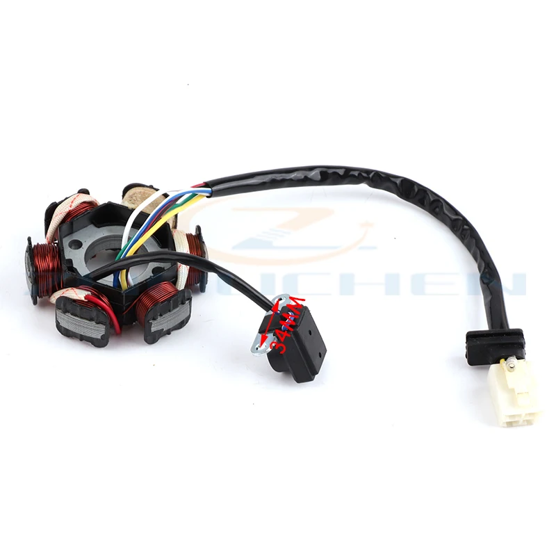 6 полюсов 5 проводов полуволновой статор зажигания для GY6 50cc 70cc 90cc 110cc 125cc ATV Quad Pocket