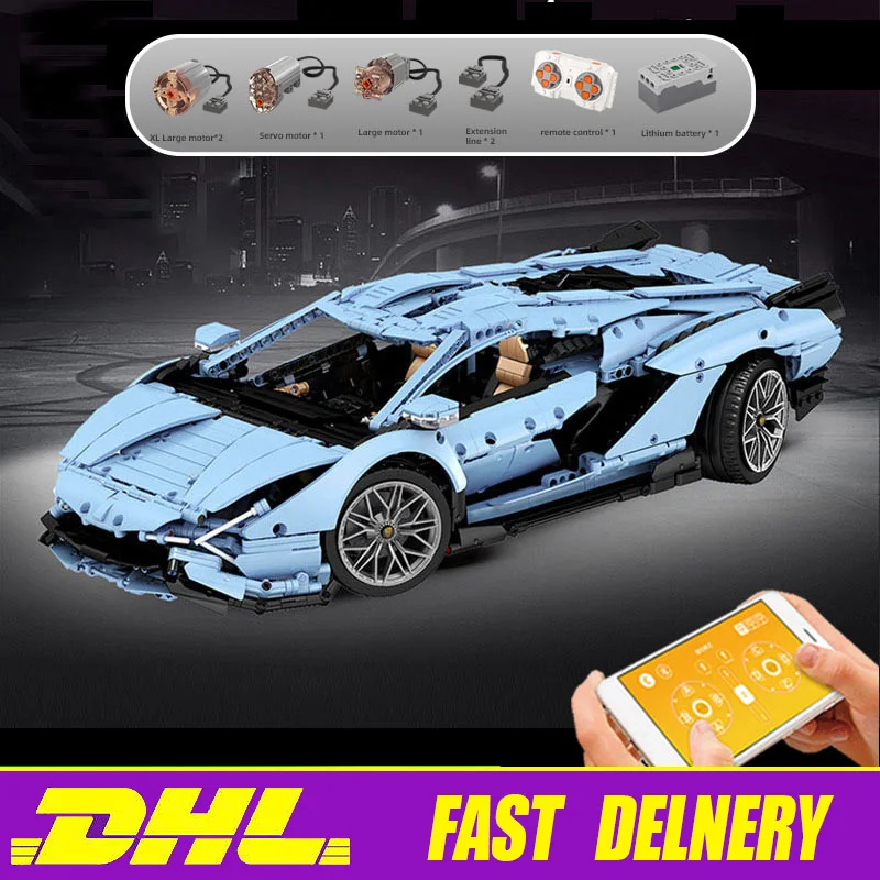 Форма King 13056 гоночный автомобиль совместимый с 42115 MOC модель автомобиля
