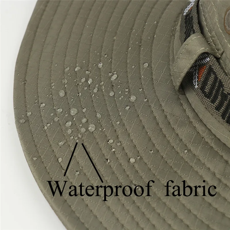 Водонепроницаемая Панама летняя мужская и женская шляпа Boonie широкая с защитой от