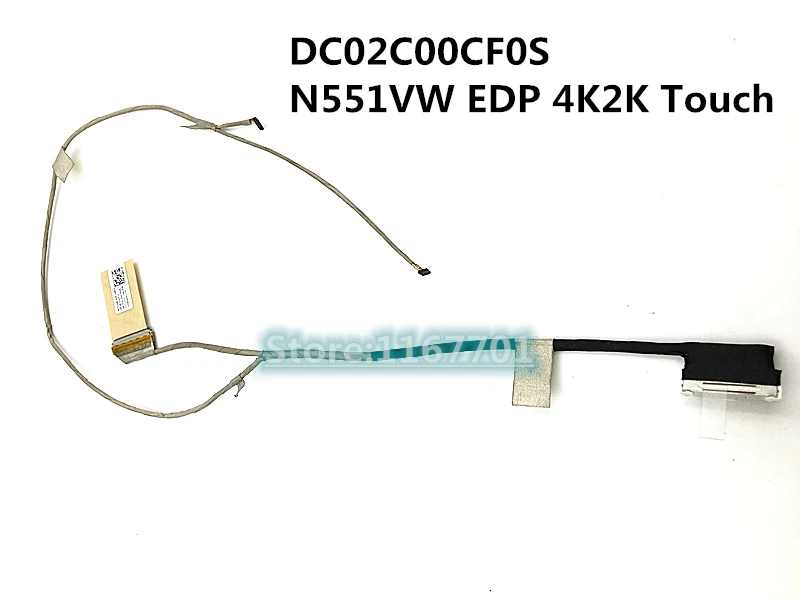

100% Original Laptop LCD/LED/LVDS cable for Asus N551 N551VW N551VW6700 DC02C00CF0S EDP 4K 2K touch