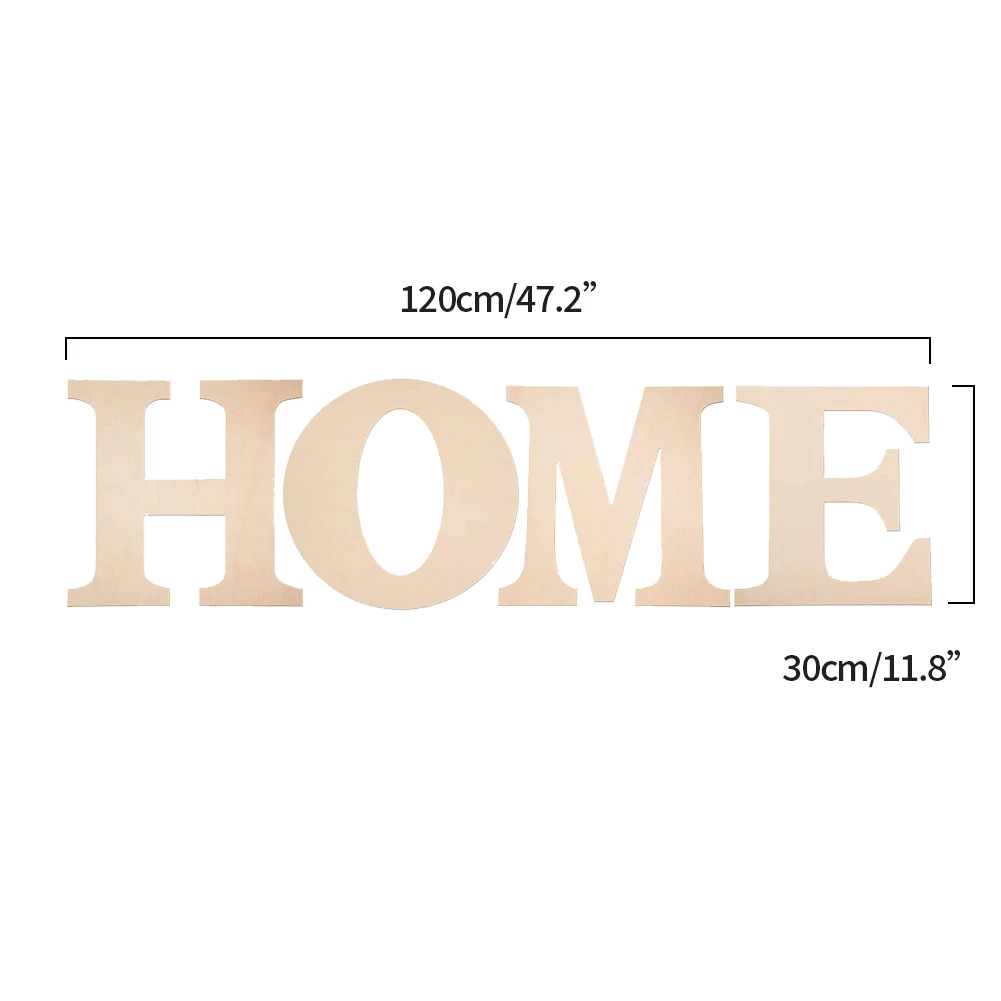 

Wooden HOME Letters Wall Ornaments Wooden Alphabet Combination Wall Decoration DIY Letter For Home Decoration Office