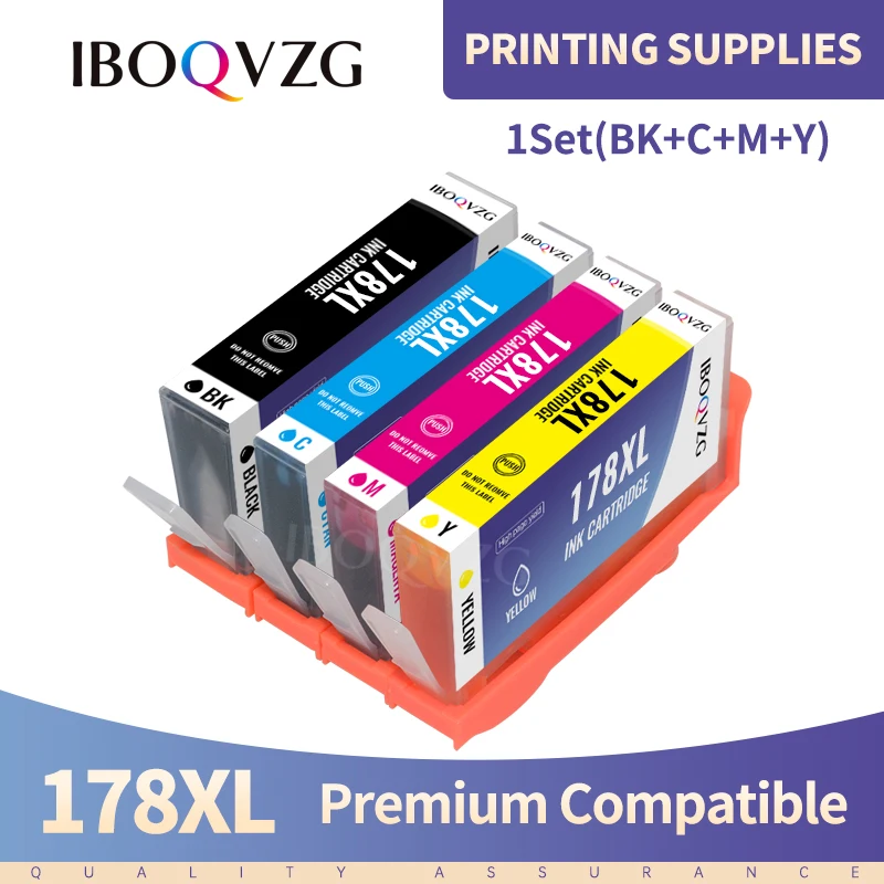 Совместимый чернильный картридж IBOQVZG для HP 178 XL принтера hp Photosmart B109 B110 B210 C309 C310 C410