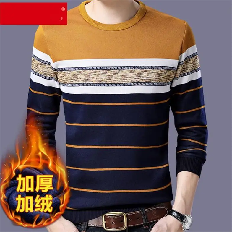 OLOEY 2019 шерстяной свитер размера плюс Пуловеры Кашемир хлопковый мужские зимние