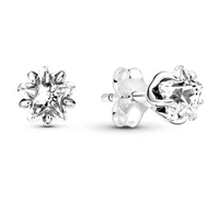 authentic 925 sterling silver celestial sparkling star stud earrings for women wedding gift fashion jewelry
