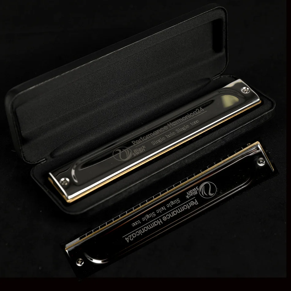 Высококачественная губная гармоника Губная гармошка с изображением лебедя 24