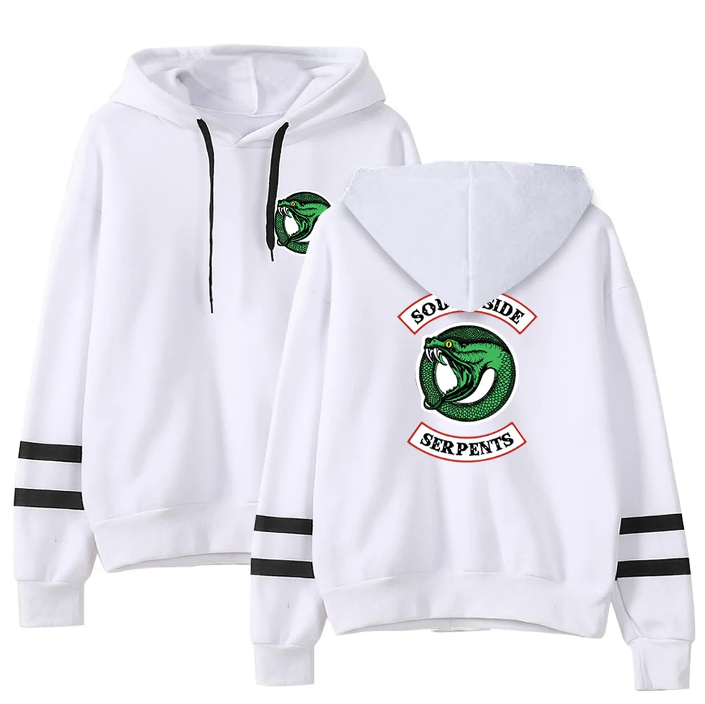 

2020 New Fashion Fall Print Riverdale South Side Snake Hoodie Men's Sweatshirt Women's Hooded Girl Casual White Jacket Brand Top
