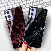 tempered glass case for oneplus 9 pro case luxury marble phone funda oneplus nord 2 8t 8 7t 7 n10 one plus 8t oneplus9 cover