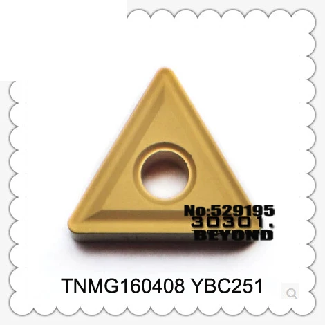 Оригинальный TNMG160408 YBC251 TNMG16 0408 Токарные вставки из карбида вольфрама токарные
