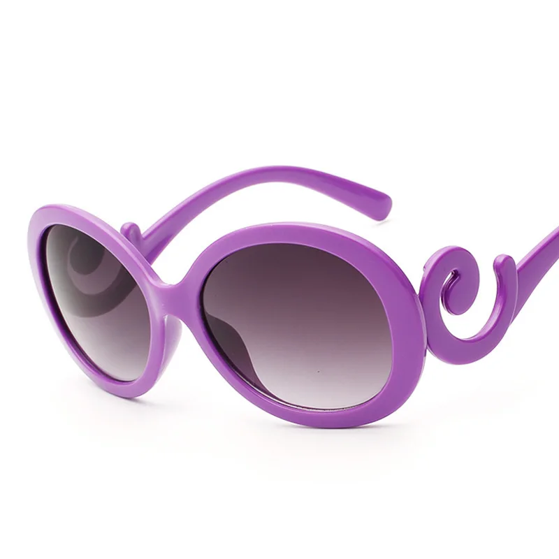 Роскошные круглый над Размеры d солнцезащитные очки Для женщин Винтаж большой