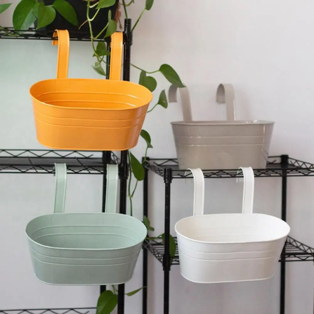 

Iron Detachable Double-Hook Flowerpot Plant Basket Hanger Home Cafe Garden Decor