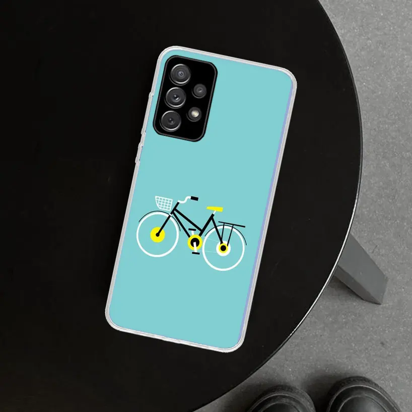 bicycle bike sport coqu phone case cover for samsung galaxy a52 a72 a51 a71 a32 a31 a41 a22 a12 a02s a21 a11 m31 m21 m32 coque free global shipping