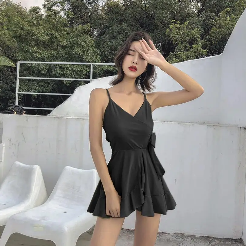 Новинка 2021 женский сплошной бандажный Цельный купальник купальный костюм