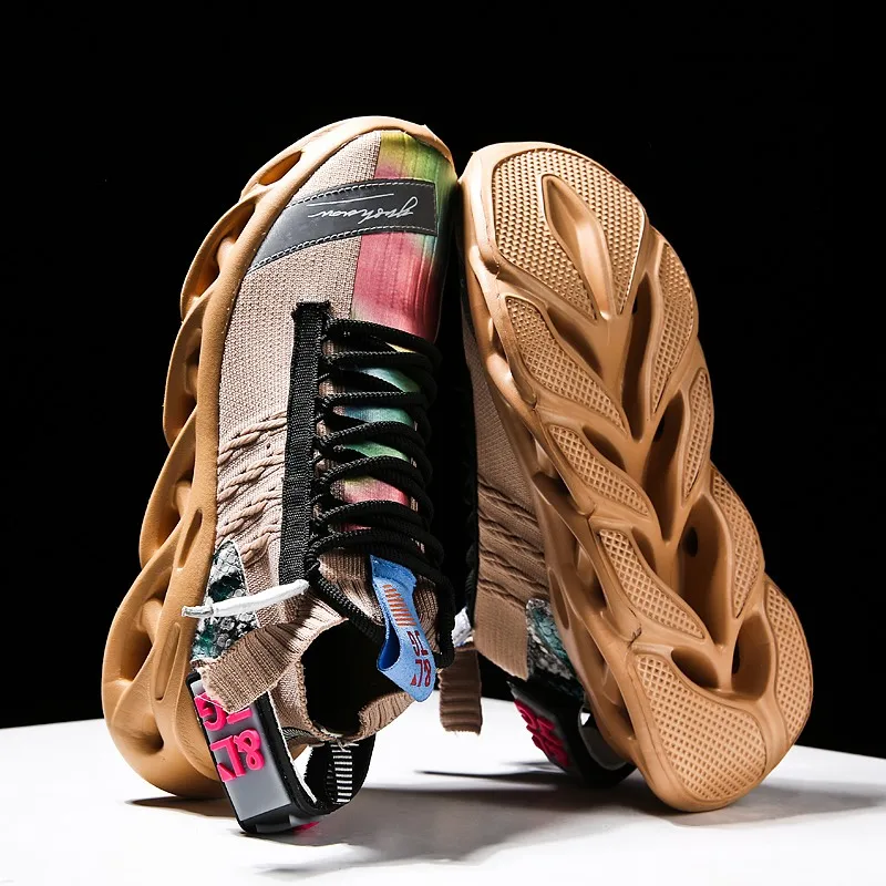 Модные сетчатые мужские кроссовки дышащая мужская обувь повседневная Легкая