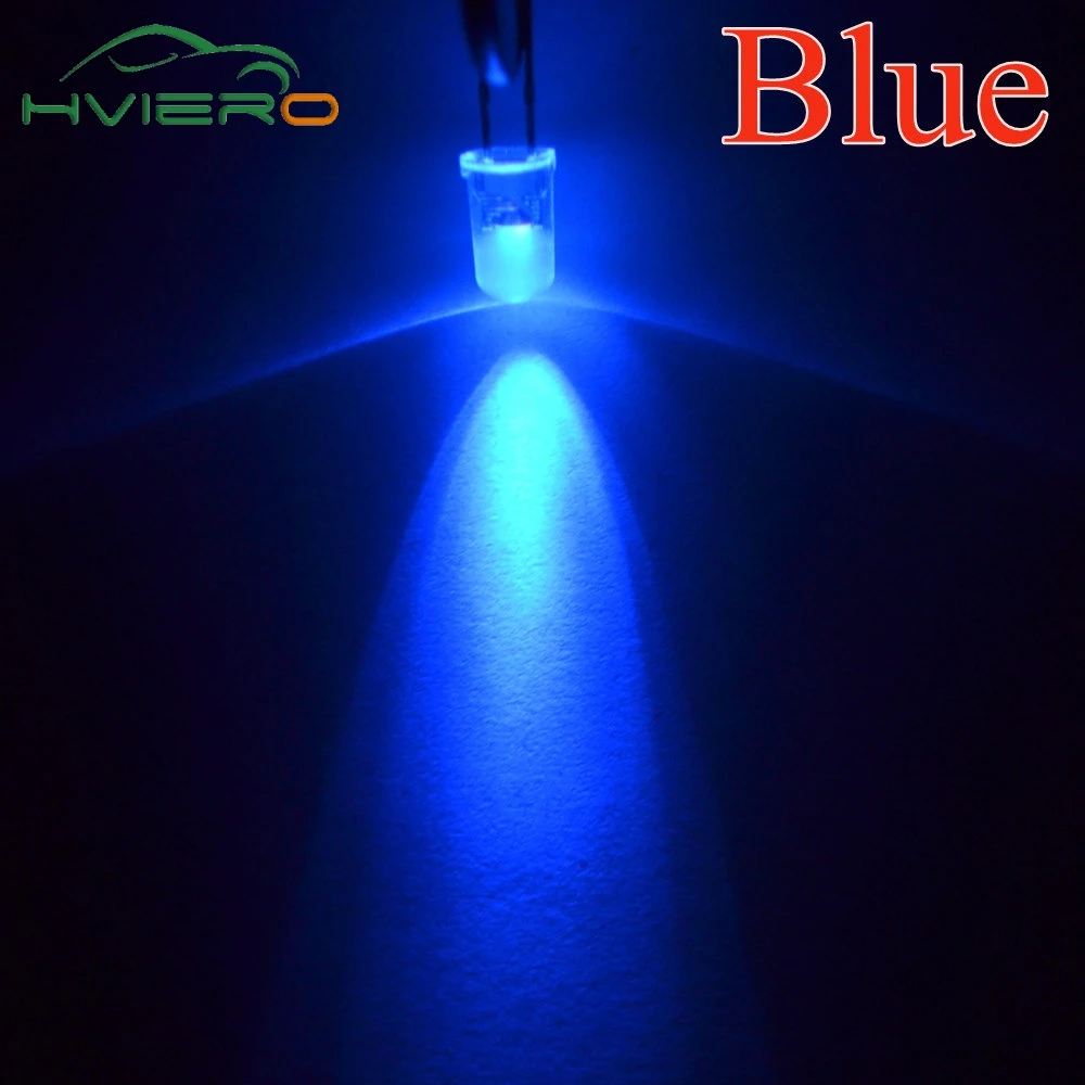 100 шт. F3 3 мм круглый синий супер яркий светильник светодиодная лампа диод