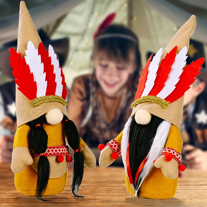 

Cute Indians Style Gnome Plush Toys Faceless Doll For Home Garden Decoration Ornaments can CSV