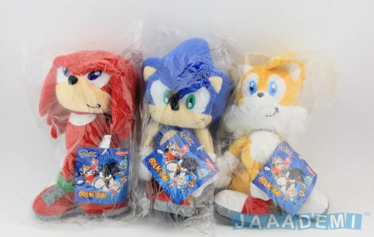 3 шт./компл. Новое поступление Sonic зубная щётка бум плюшевые 22 см супер плюшевый