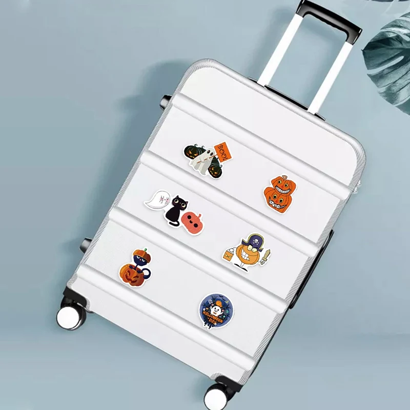 

100PCS Halloween Skull Pumpkin Funny Sticker For Children DIY Suitcase Laptop Guitar Decor Scrapbooking Graffiti Decal Stickers